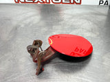 10-14 FORD MUSTANG GT FUEL DOOR GAS LID TANK COVER RED OEM #251