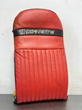 97-04 C5 CORVETTE RH PASSENGER SEAT BACK CUSHION INSERT AFTERMARKET RED/BLK #158