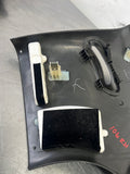 2005 C6 CORVETTE PASSENGER RH REAR QUARTER PANEL SPEAKER COVER BLACK OEM #106